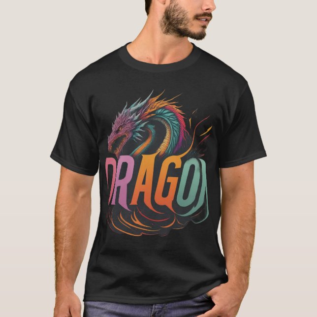 A dragon style design men's T-Shirt  (Front)