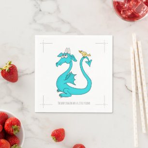 A Dragon With the Bird in the Tail Paper Plates To Napkin