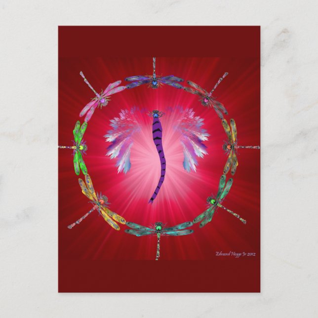 A Dragonfly Dance II Postcard (Front)