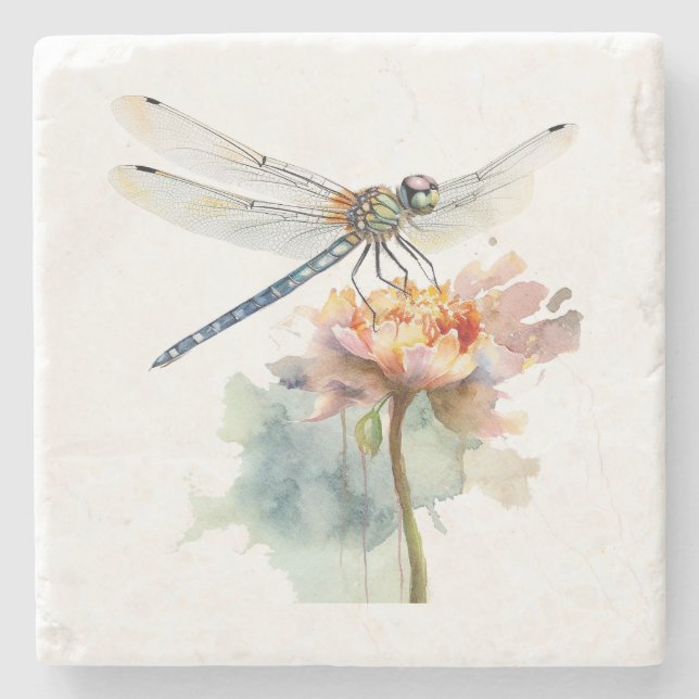  A Dragonfly Marble Coaster  (Front)