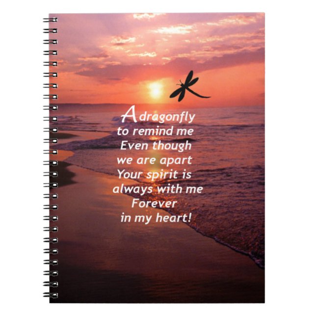 A Dragonfly to Remind Me Notebook (Front)