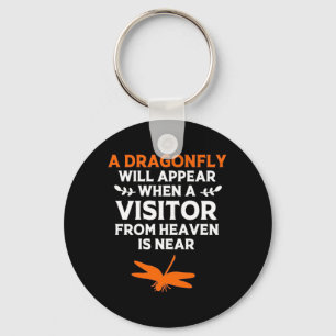 A Dragonfly Will Appear Key Ring