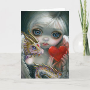 A Dragonling Valentine Greeting Card