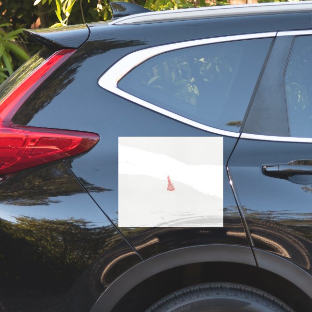 a drawing of a bird with flowers on it (Car Side)