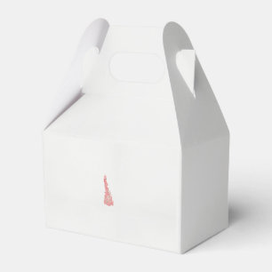 a drawing of a bird with flowers on it favour box