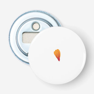 a drawing of a plant with orange and purple leaves bottle opener