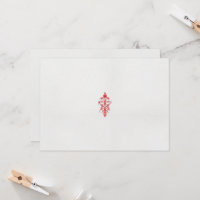 a drawing of a red flower and leaves on a white ba