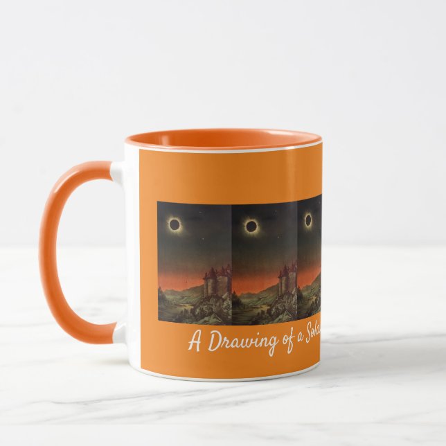 A Drawing of a Solar Eclipse by Edmund Weiss Mug (Left)