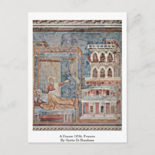 A Dream Of St. Francis By Giotto Di Bondone Postcard