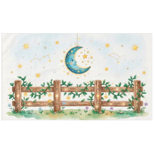 A dreamy watercolor illustration tablecloth
