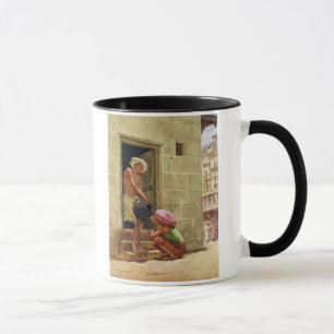 A Drink on the Way, 1876 (w/c on paper) Mug
