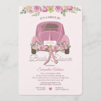 A Drive By Bridal Shower Invitation