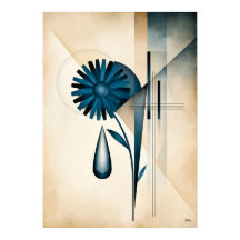A Drop Holds the Sky Geometric Water Art