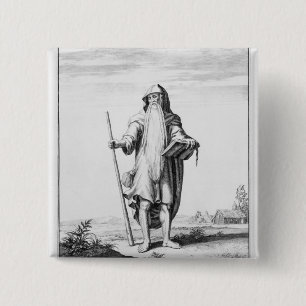 A Druid 15 Cm Square Badge