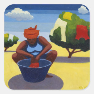 A Drying Day 2007 Square Sticker