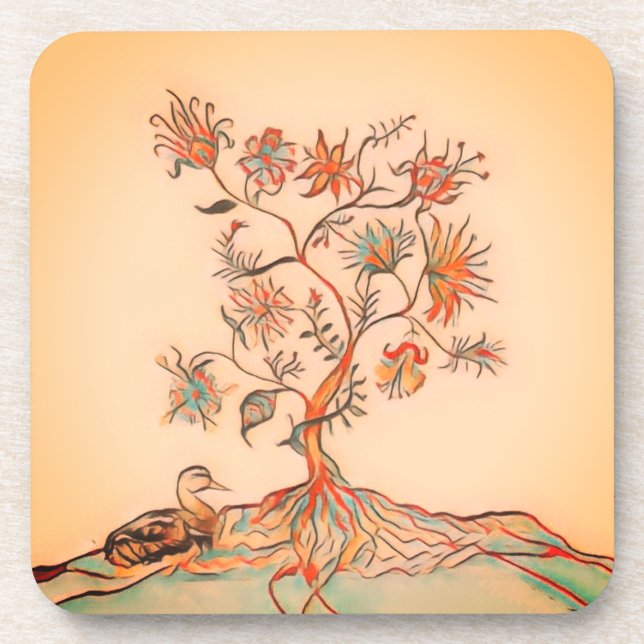 A duck and Tree Coaster (Front)
