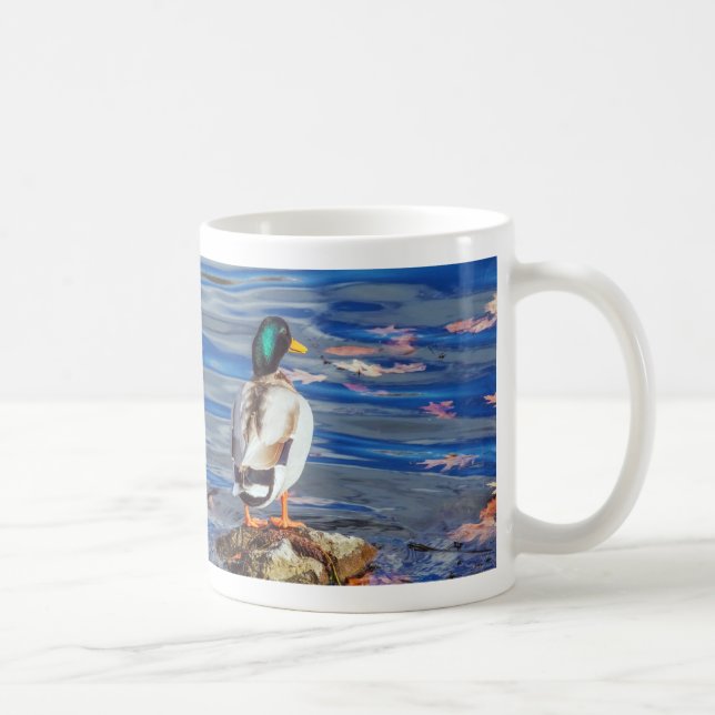 A Duck Contemplates a Swim. Coffee Mug (Right)