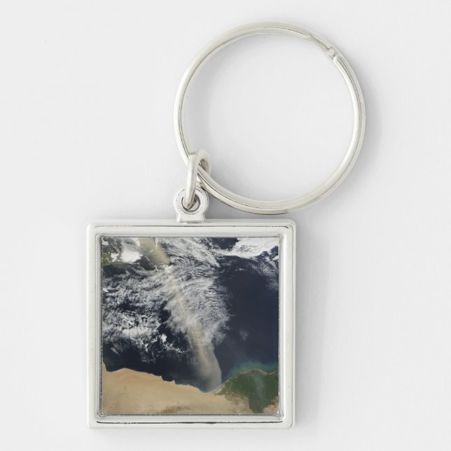 A dust plume key ring (Front)