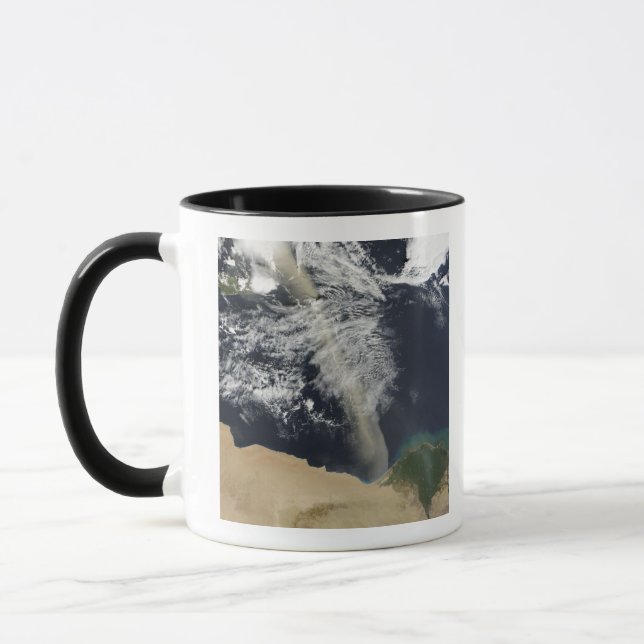 A dust plume mug (Left)