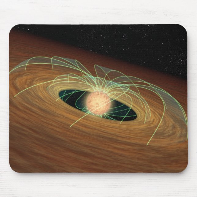 A dusty planet-forming disc in orbit mouse pad (Front)