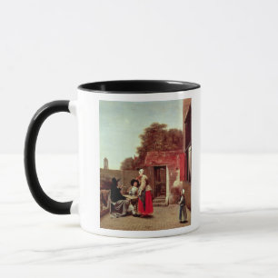 A Dutch Courtyard, c.1658-60 Mug