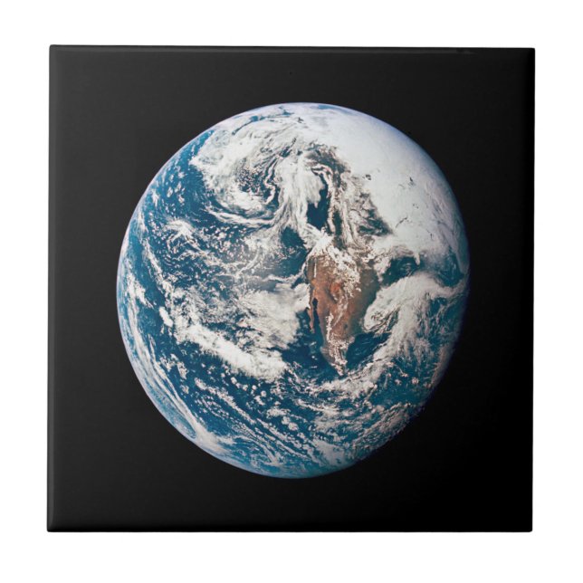 A Earth Taken From The Apollo 10 Spacecraft. Ceramic Tile (Front)