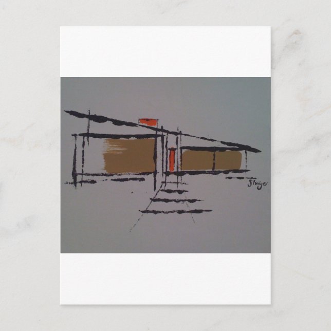 A Eichler home on a T #1 Postcard (Front)