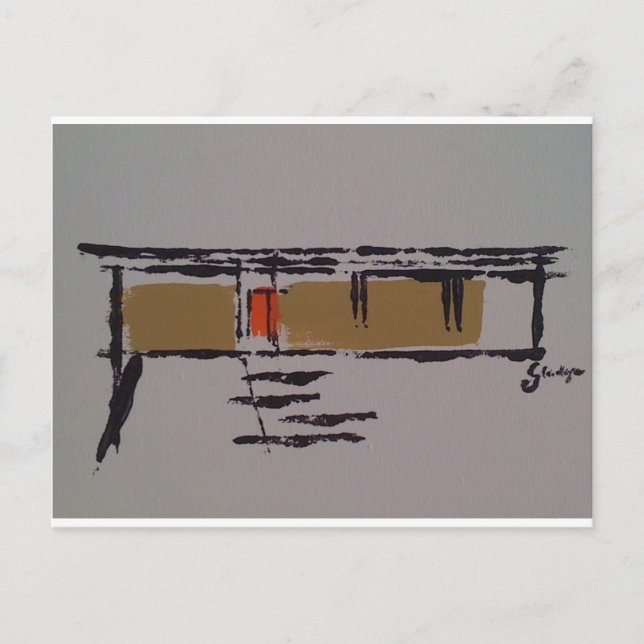 A Eichler home on a T #3 Postcard (Front)