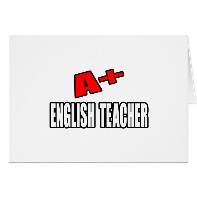 A+ English Teacher (Front Horizontal)