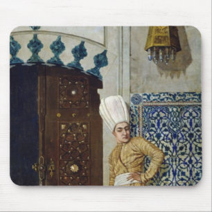 A eunuch before the door of the harem mouse pad
