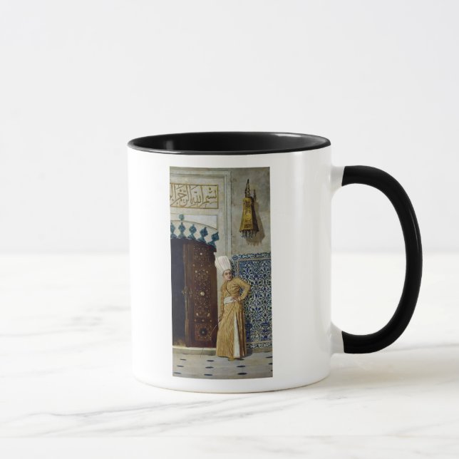 A eunuch before the door of the harem mug (Right)