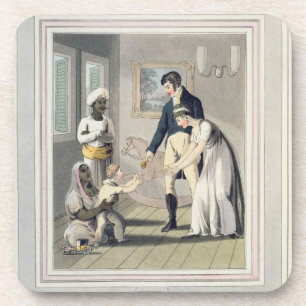 A European Lady and her Family, attended by an Aya Coaster
