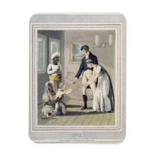 A European Lady and her Family, attended by an Aya Magnet