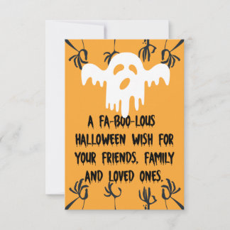 A fa-boo-lous halloween wishes card