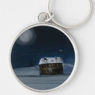 A fabulous mysterious drawing with a moon key ring
