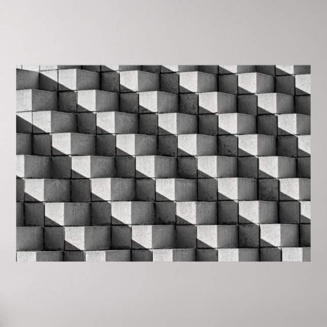 A face of the "Four Sided Pyramid" sculpture in th Poster (Front)