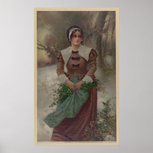 A fair puritan maiden poster