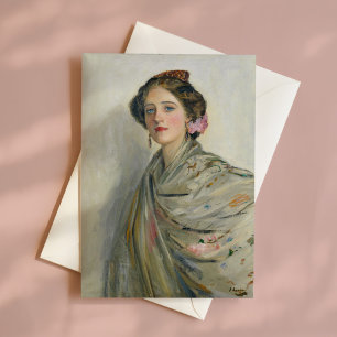 A Fair Spaniard, Mrs. Chowne Sir John Lavery Card
