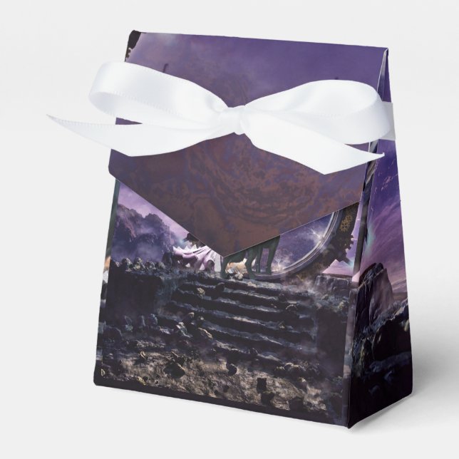 A fairy and a dark wolf  favour box (Front Side)