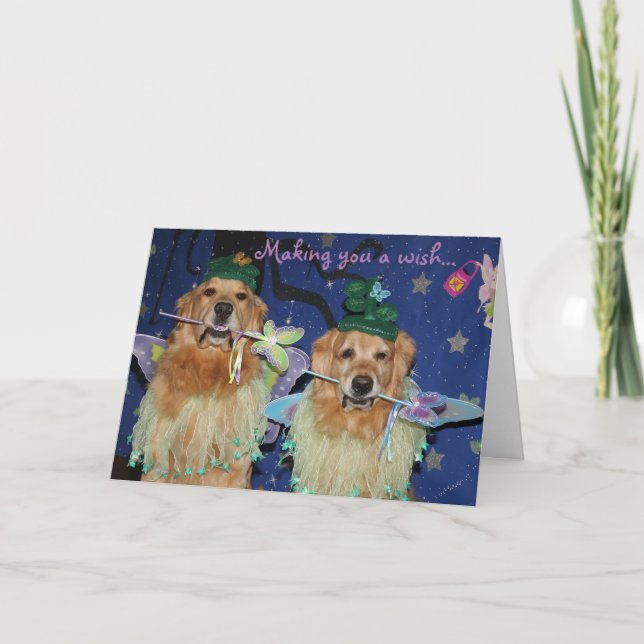 A Fairy Golden Birthday Card (Front)