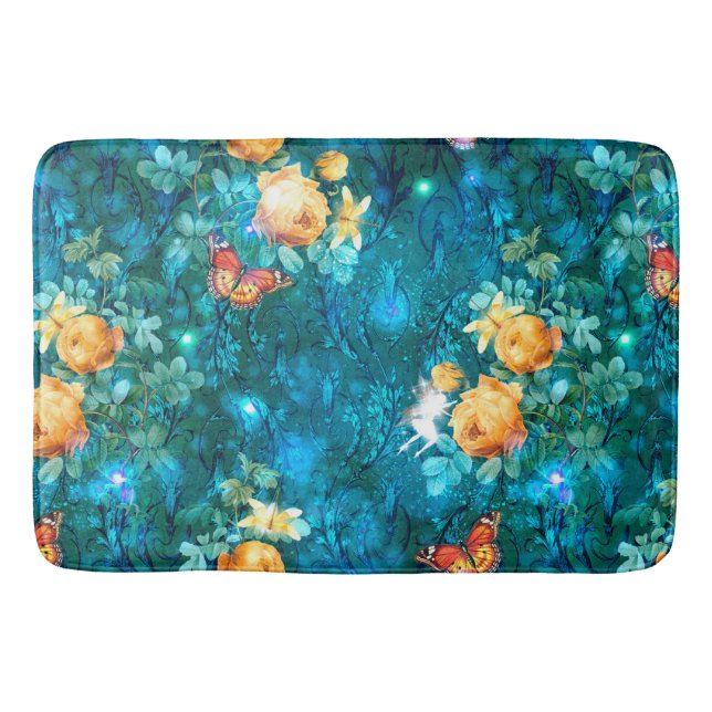 A Fairy in the Garden Series Design 11  Bath Mat (Front)