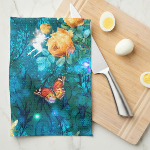 A Fairy in the Garden Series Design 11  Tea Towel