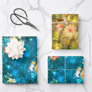 A Fairy in the Garden Series Design 11   Wrapping Paper Sheet