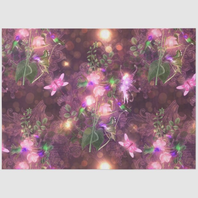 A Fairy in the Garden Series Design 1 Tissue Paper (Front)