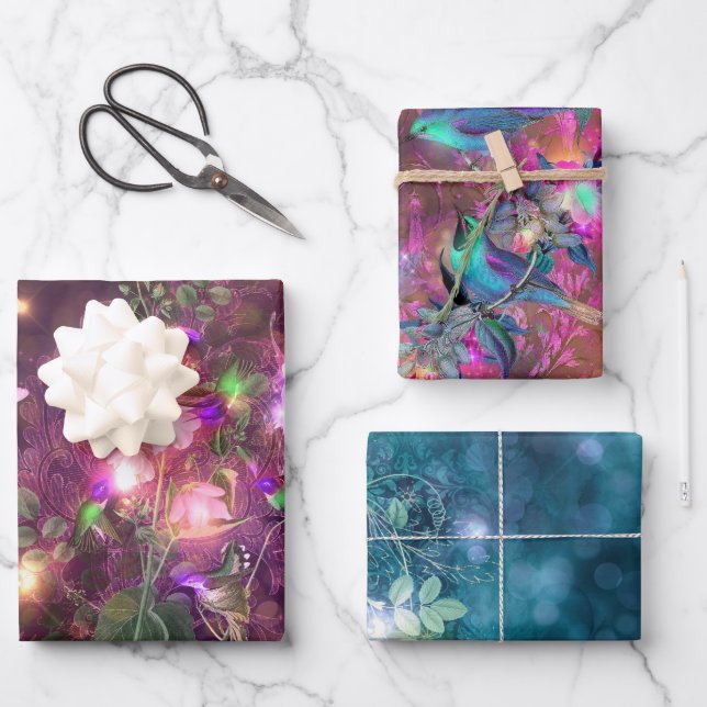 A Fairy in the Garden Series Design 1   Wrapping Paper Sheet (Front)