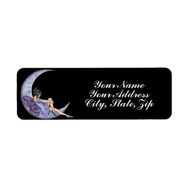 A Fairy Moon Return Address Label (Front)