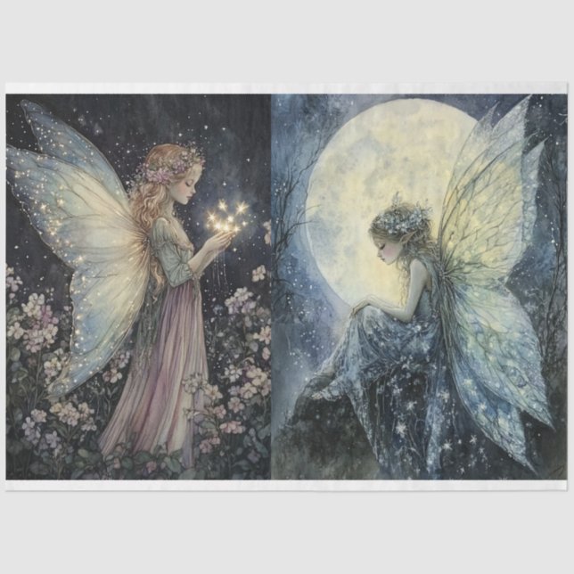 A Fairy Moon Series Design #7 Tissue Paper (Front)