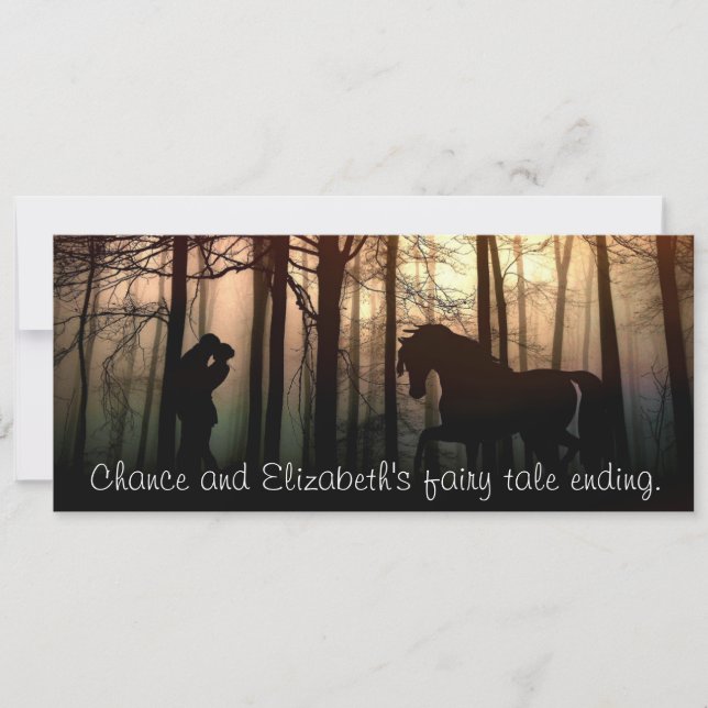 A fairy tale ending save the date (Front)