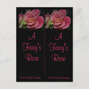 A Fairy's Rose Bookmarks Postcard