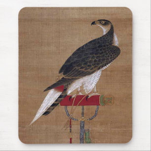 A Falcon - 16th Century Korean Scroll Mouse Pad